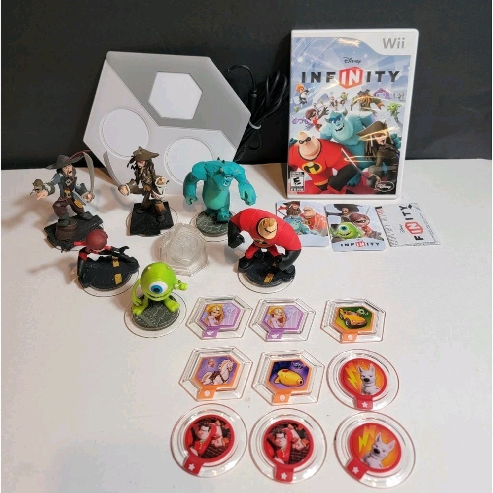 Wii Disney Infinity Games, Portal, Characters, Power Discs Mixed Lot